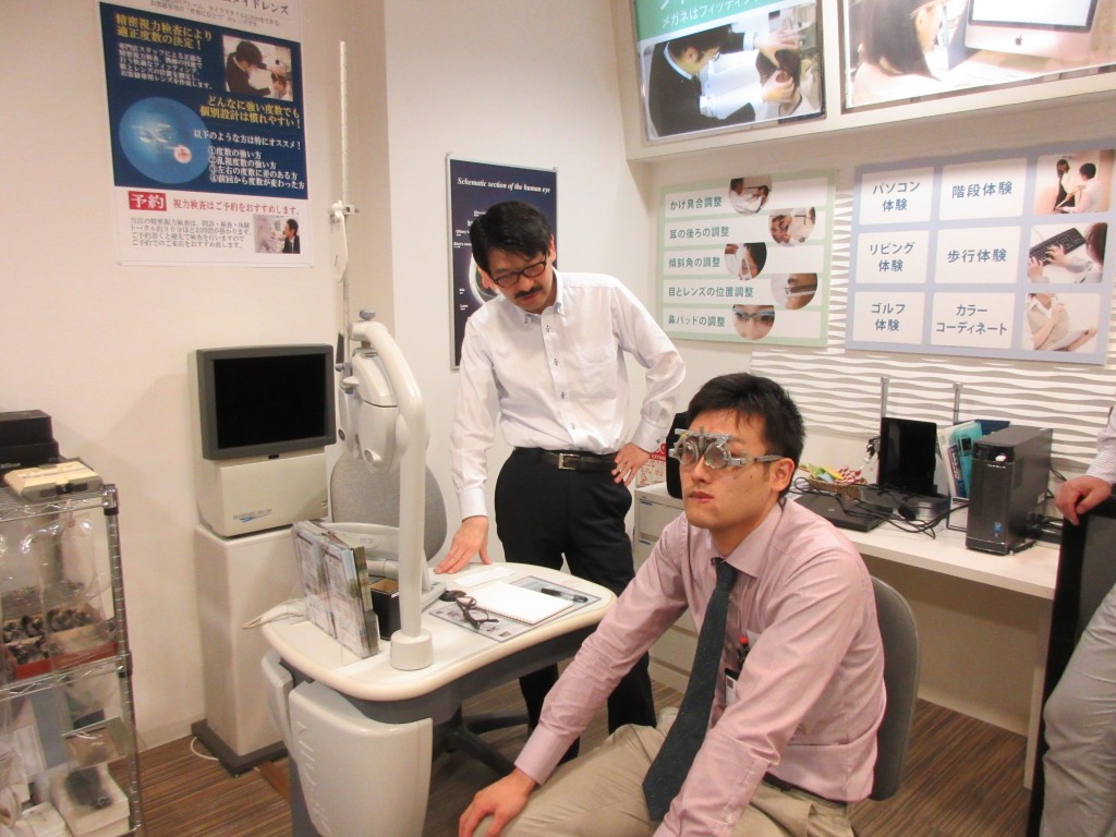 両眼視機能　プリズム検査　ものが二つに見える　東京都内　検眼　予約