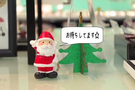 東京都内　こどもメガネ　子供眼鏡　専門店　クリスマスディスプレイ