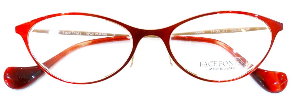東京　メガネ　眼鏡　アイアンドアイ　船堀　江戸川区　フェイスフォント　Facefont　カラー　メタル　おしゃれ　個性的　上下狭い